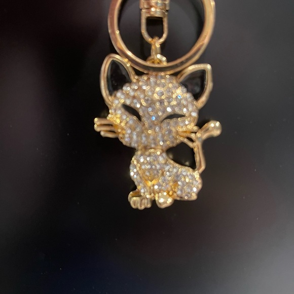 BAG CHARM  Cat black & white - Picture 6 of 7